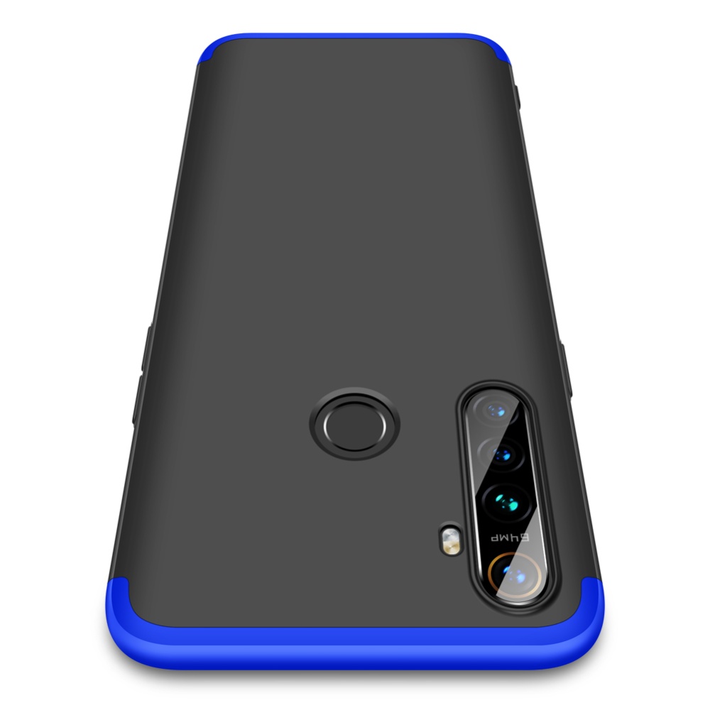 For OPPO Realme 5 Pro Smartphone Case Mobile Phone PC Shell Full Body Protection Anti-Scratch Cover Black - Image 2