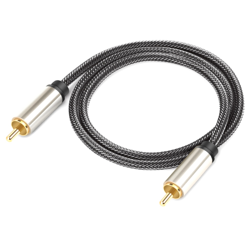 Hifi 5.1 Spdif Rca To Male Coaxial Cable Connector Nylon Braid 0.5 meters - Image 3