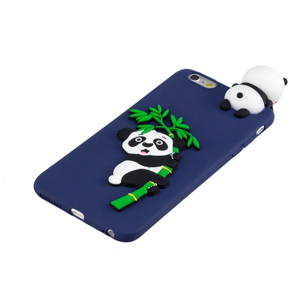 For iPhone 5/5S/SE/6/6S/6 Plus/6S Plus/7/8/7 Plus/8 Plus Phone Case 3D Cartoon Panda Bamboo Cellphone Back Shell Shockproof Smartphone Cover - Image 2