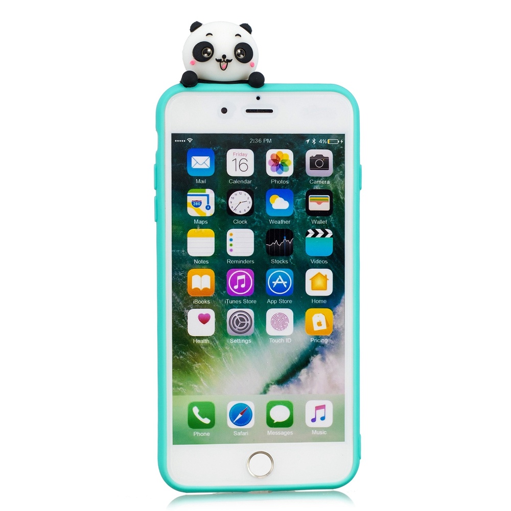 For iPhone 5/5S/SE/6/6S/6 Plus/6S Plus/7/8/7 Plus/8 Plus Phone Case 3D Cartoon Panda Bamboo Cellphone Back Shell Shockproof Smartphone Cover - Image 2