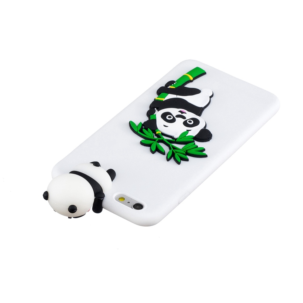 For iPhone 5/5S/SE/6/6S/6 Plus/6S Plus/7/8/7 Plus/8 Plus Phone Case 3D Cartoon Panda Bamboo Cellphone Back Shell Shockproof Smartphone Cover - Image 2