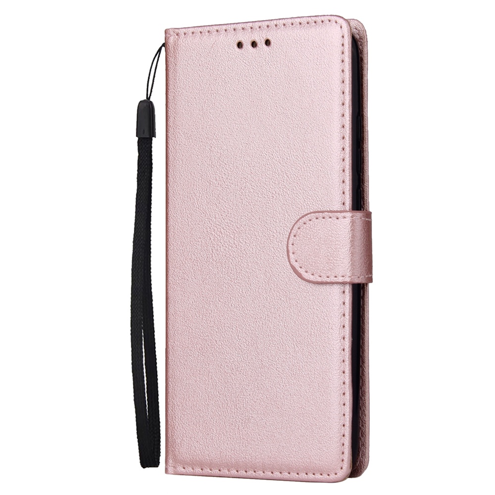 For HUAWEI Y9 2019 Flip-type Leather Protective Phone Case with 3 Card Position Buckle Design Cover red - Image 2