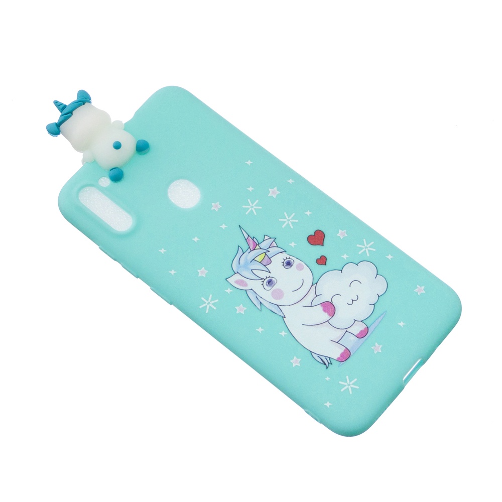 For Samsung A11 TPU Back Cover 3D Cartoon Painting Soft Mobile Phone Case Shell cartoon horse - Image 2