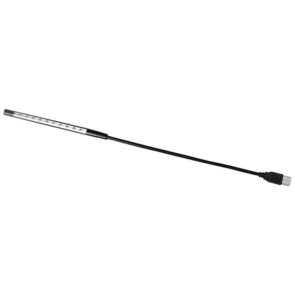 Simple LED Eye Protective Flexible Hose USB Table Lamp Metal Bracket black