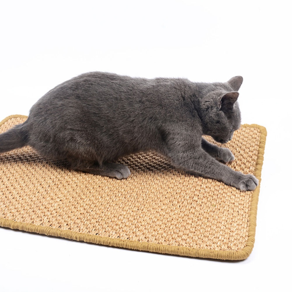 Cat Sisal Scratch Board Food Sleeping Mat Cushion Carpet Pet Toy Claw Care 50*80 (random colour)