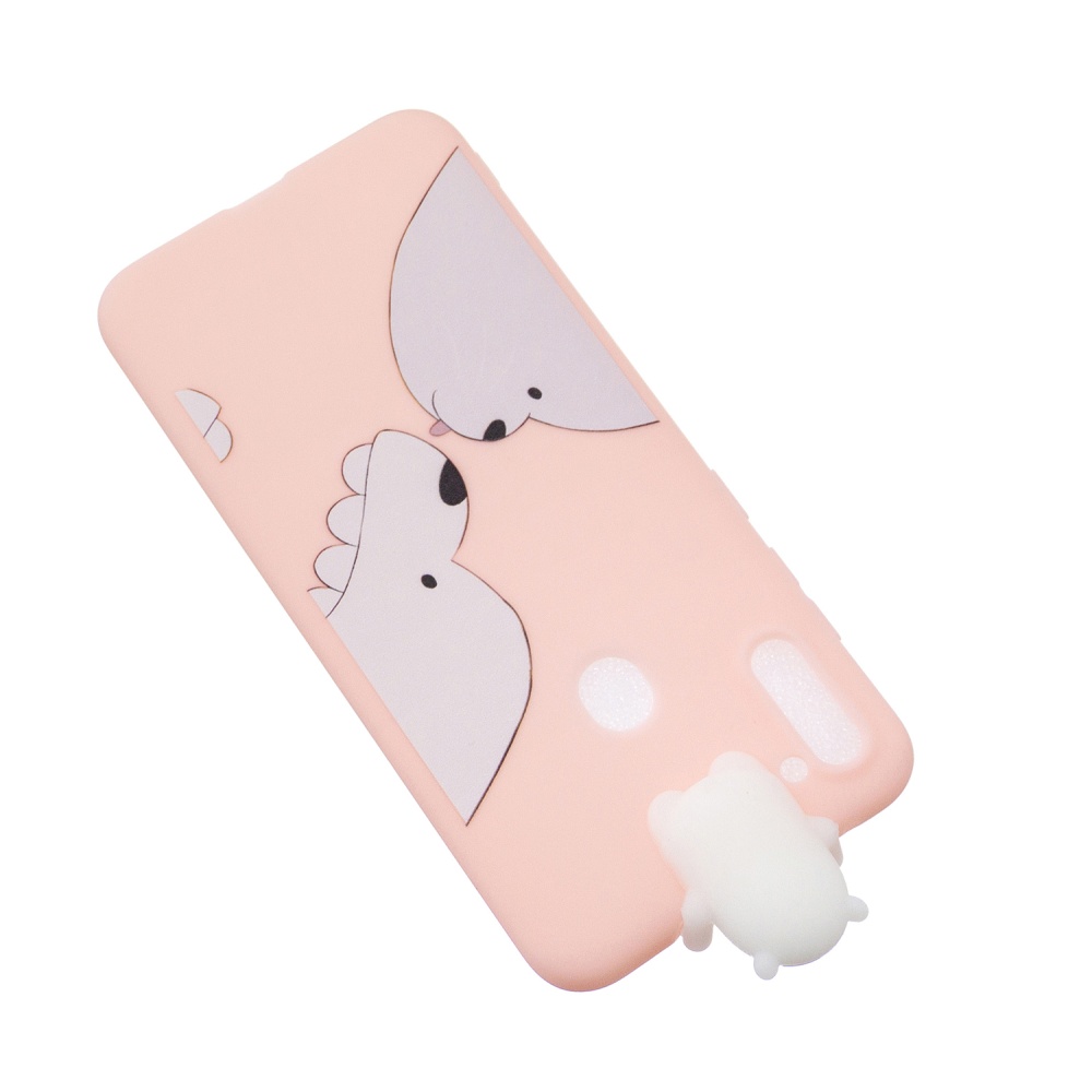 For Samsung A11 TPU Back Cover 3D Cartoon Painting Soft Mobile Phone Case Shell Big white bear - Image 2