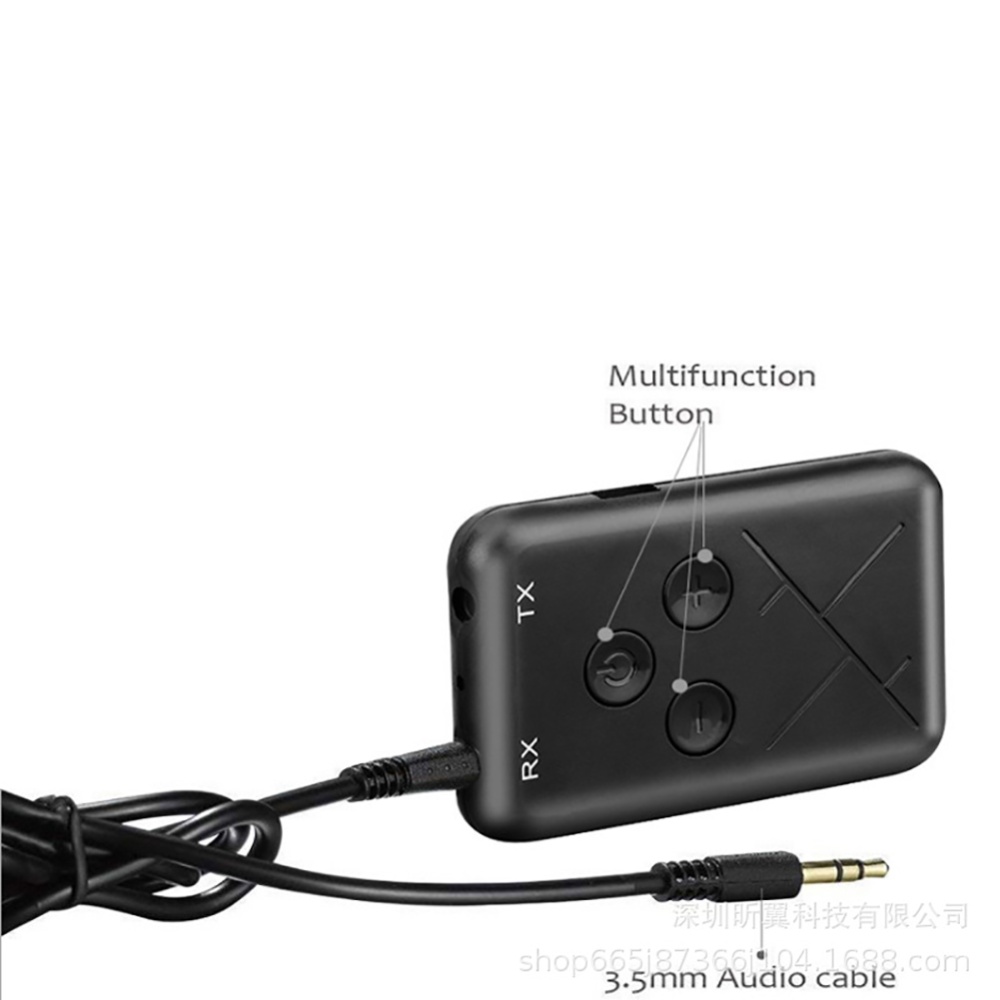 Bluetooth Audio Transmitter No Need for Driver Transmit and Receive Adapter 2-in-1 3.5mm Black - Image 2