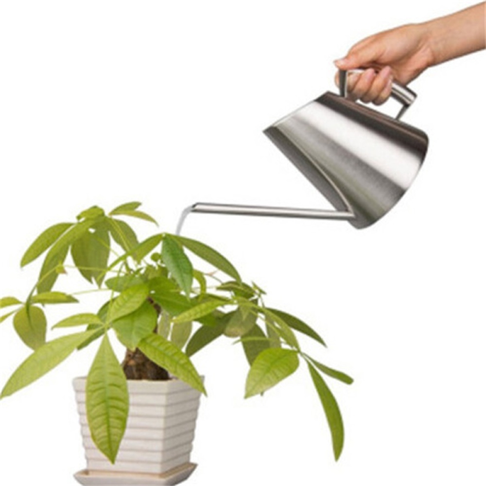 304 Stainless Steel Long Mouth Watering Pot Fashion Household Balcony Spray Can Garden Tools Adult Children 900ml - Image 2