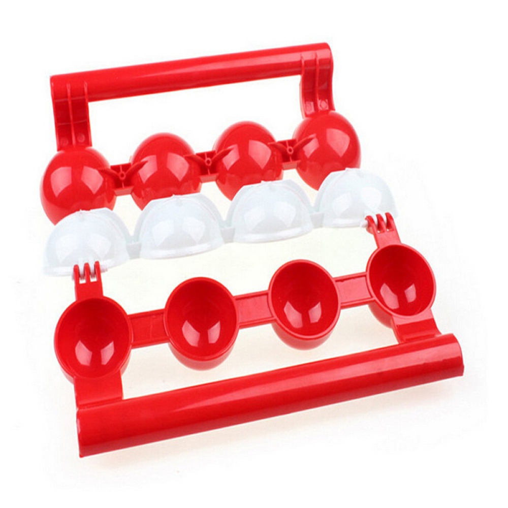 ABS Meatball Maker Mold Stuffed Fish Meat Ball Easy Scoop Patty Kitchen Gadget red - Image 2