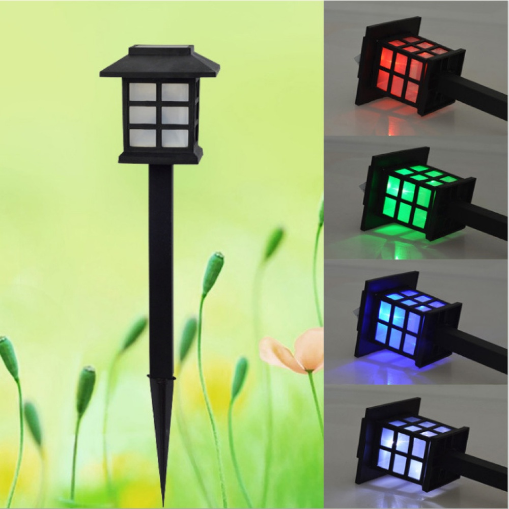 2PCS Light Sensor Solar-Powered Lawn Pin Lamp Yard Garden Decoration Small room white light - Image 3