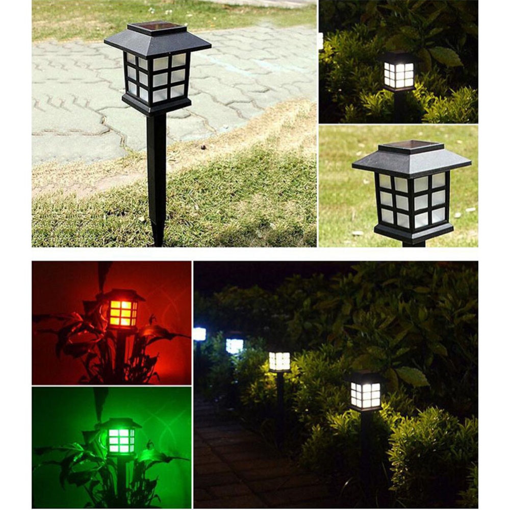 2PCS Light Sensor Solar-Powered Lawn Pin Lamp Yard Garden Decoration Small room white light - Image 2