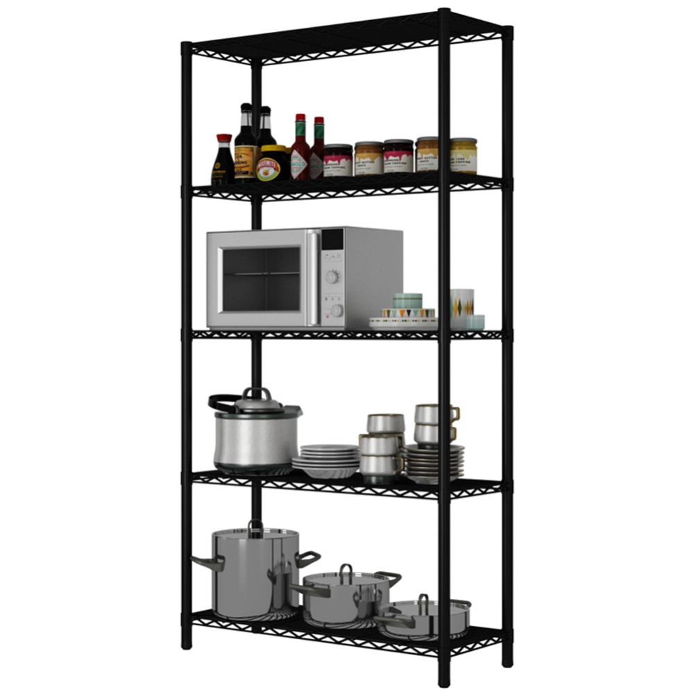 Wire Shelving Metal Storage Rack Organizer for Pantry Closet Kitchen Laundry Organization 5layers