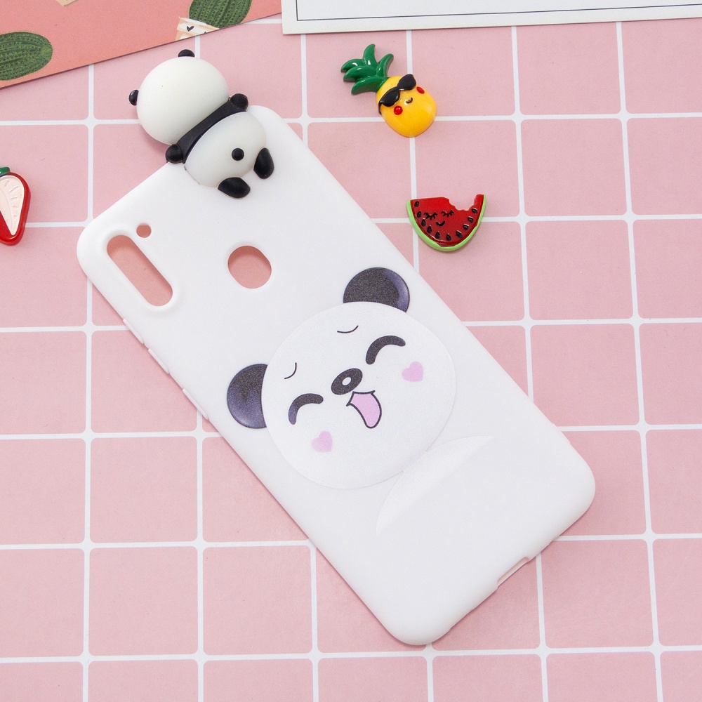 For Samsung A11 TPU Back Cover 3D Cartoon Painting Soft Mobile Phone Case Shell Smiley panda - Image 2