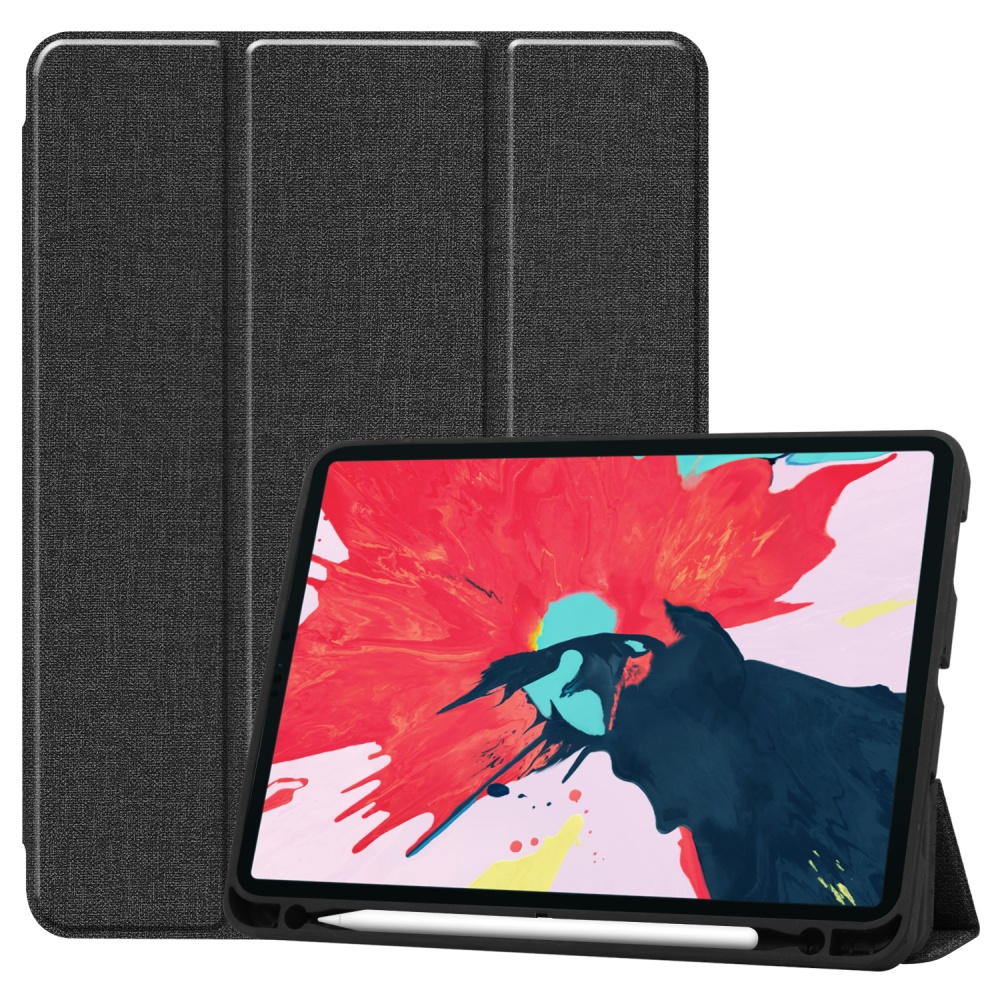 11 inch Foldable TPU Protective Shell Tablet Cover Case Shatter-resistant with Pen Slot for iPadPro red - Image 2