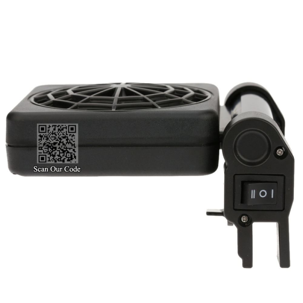 Indoor Home Plastic Black Aquarium Coral Reef Fish Tank Cooling Strong Fans Dual heads European regulations - Image 3