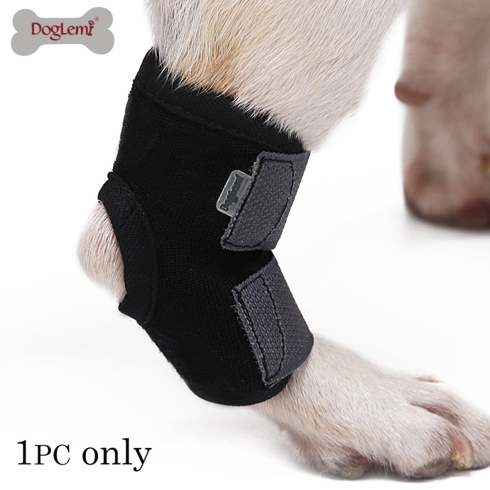 Pet Wound Bandage Dog Leg Brace Cat Animal Self Adherent Wrap Prevent Licking 1PC black_S - Image 3