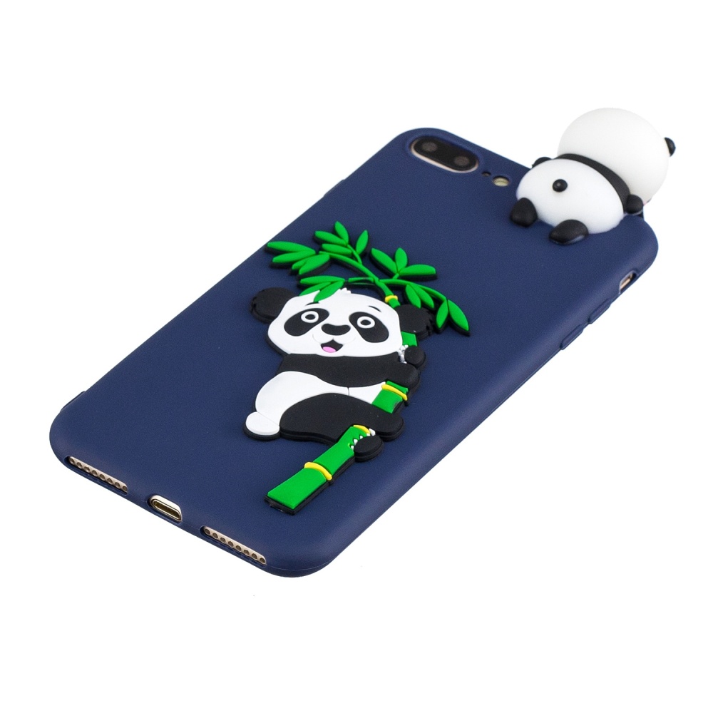 For iPhone 5/5S/SE/6/6S/6 Plus/6S Plus/7/8/7 Plus/8 Plus Phone Case 3D Cartoon Panda Bamboo Cellphone Back Shell Shockproof Smartphone Cover - Image 2