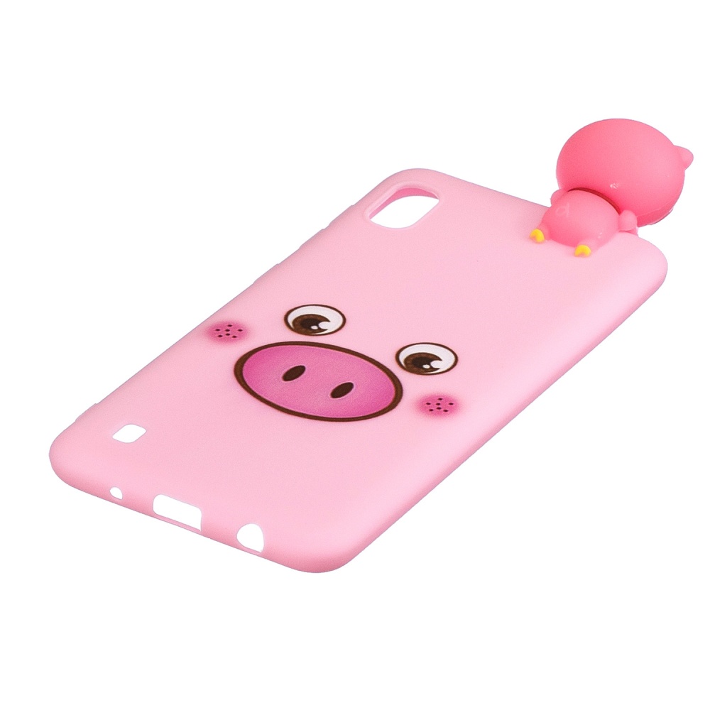 For Samsung A01 Soft TPU Case Back Cover 3D Cartoon Painting Mobile Phone Shell Little pink pig - Image 2