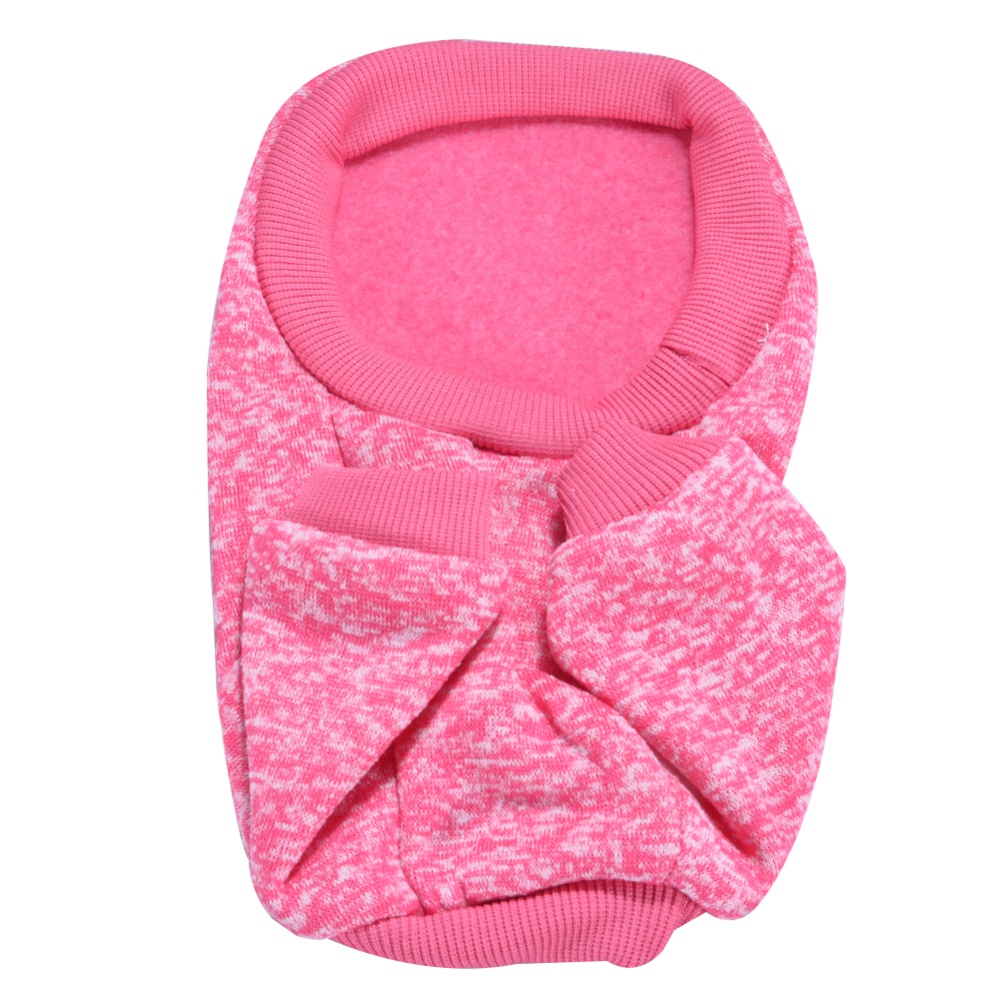 Dog Classic Sweaters, Pet Puppy Warm Clothes, Winter Soft Cat Jacket Coat Hoodies For Chihuahua Yorkie, Dogs XS-XXL Rose red_S
