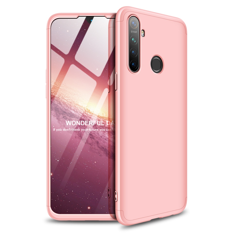 for OPPO Realme 5 Anti-Collision Protection Cover 360 Degree Full Coverage Phone Case Cellphone Shell rose - Image 2