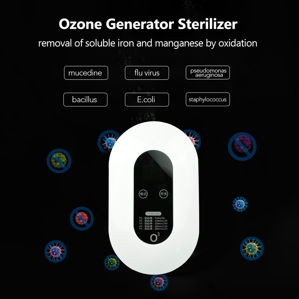 Ozone Generator Sterilizer Air Purifier for Home 360 Degree Disinfection white - Image 3