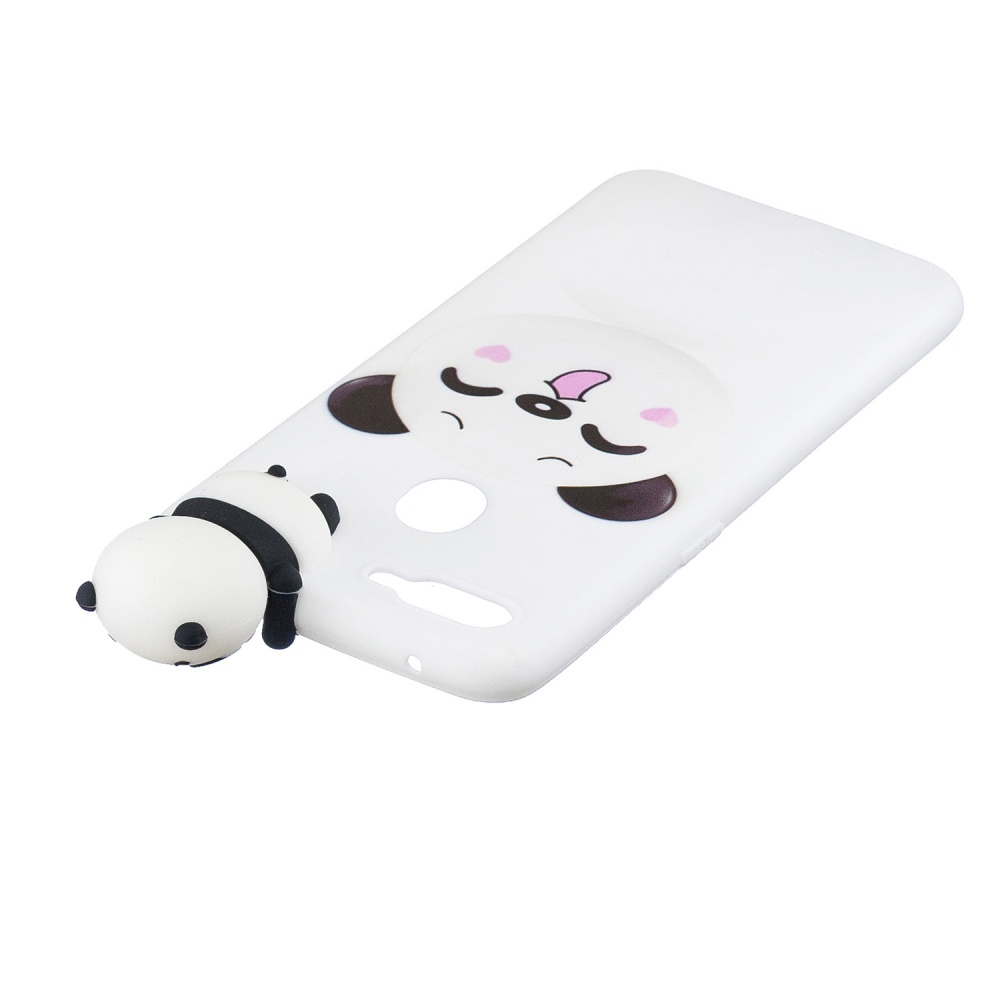 For OPPO F9/F9 PRO 3D Cute Coloured Painted Animal TPU Anti-scratch Non-slip Protective Cover Back Case Smiley panda - Image 2