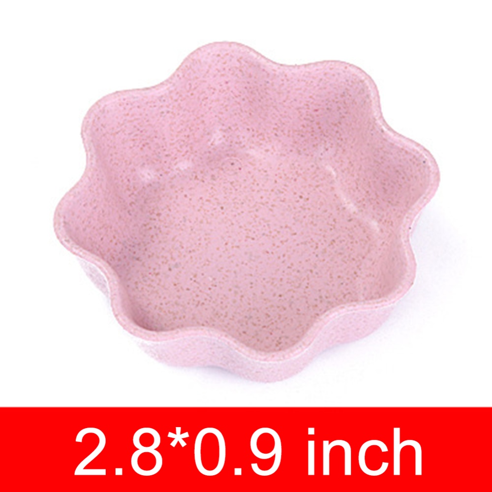 Mini Wheat Straw Club Relish Plate for Pickles Sauce Kitchen Accessories shape