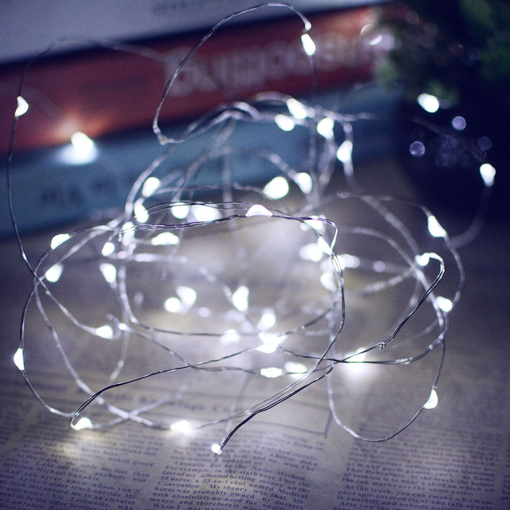 10M/20M 100LEDs/200LEDs Small Size Copper Wire Solar String Lights for Outdoor White light_20 meters 200 LED_(ME0004101) - Image 3