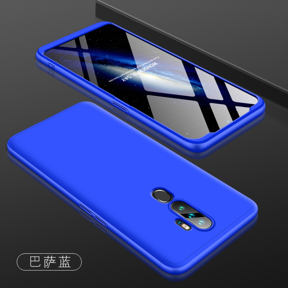 For OPPO A5 2020/A11X Cellphone Cover Hard PC Phone Case Bumper Protective Smartphone Shell blue - Image 2