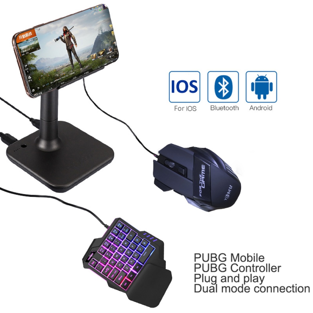 G3 PUBG Gamepad Controller for IOS Mobile Android to PC Bluetooth USB Keyboard Mouse Converter converter + keyboard - Image 2