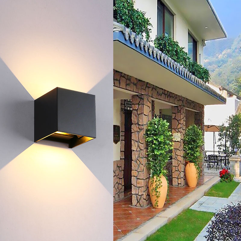 Indoor and Outdoor Aluminum Waterproof LED Adjustable Light Square Wall Lamp - Image 3