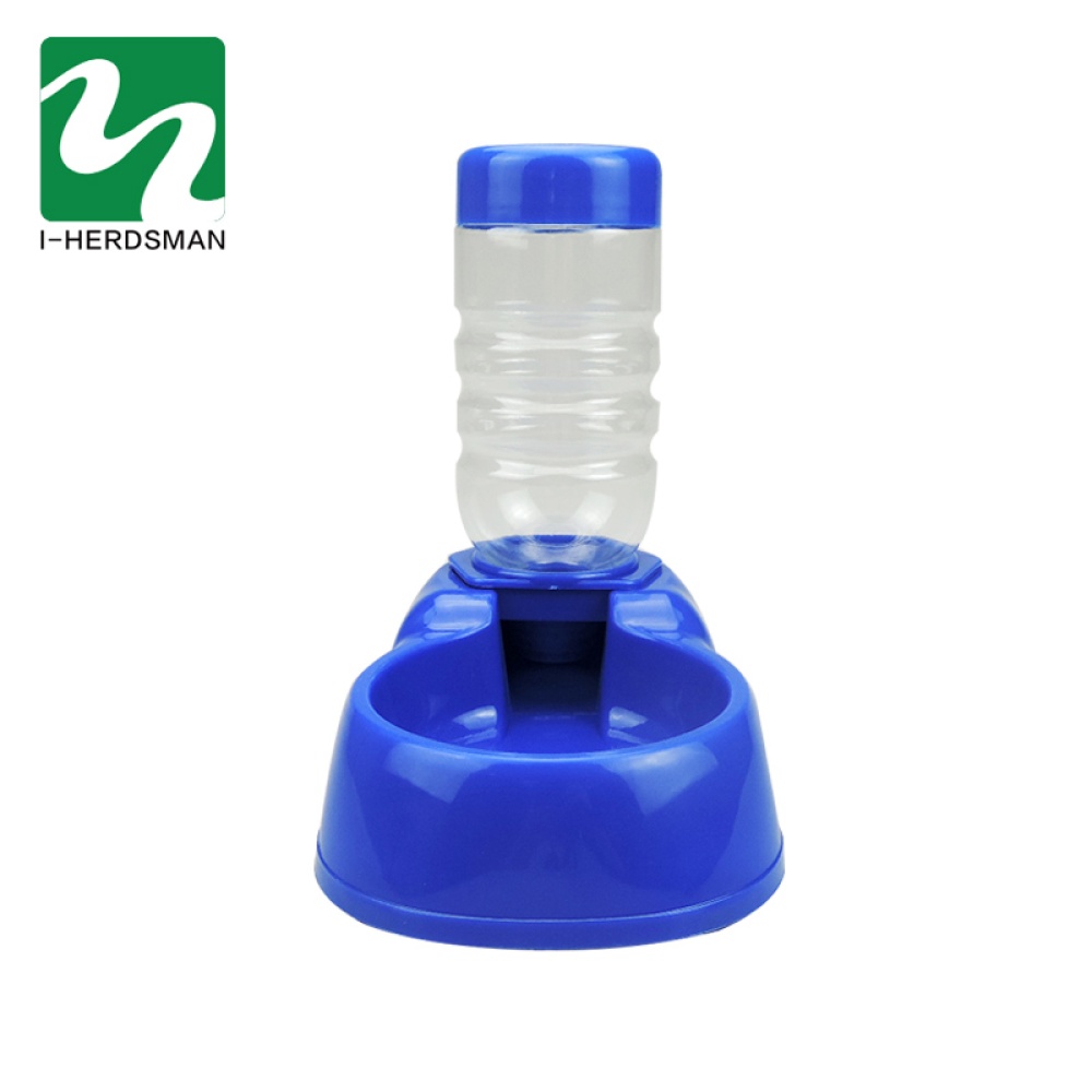 Pet Dog Cat Automatic Water Dispenser Food Dish Bowl Feeder Drinking Bottle blue_500mL - Image 3