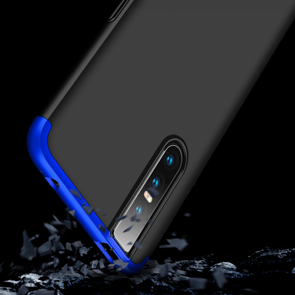 For VIVO V15pro Ultra Slim PC Back Cover Non-slip Shockproof 360 Degree Full Protective Case Blue black blue - Image 2