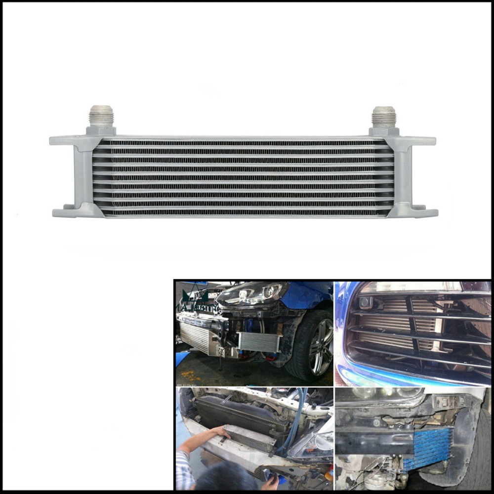 Universal 10 Row AN10 Engine Transmission Oil Cooler