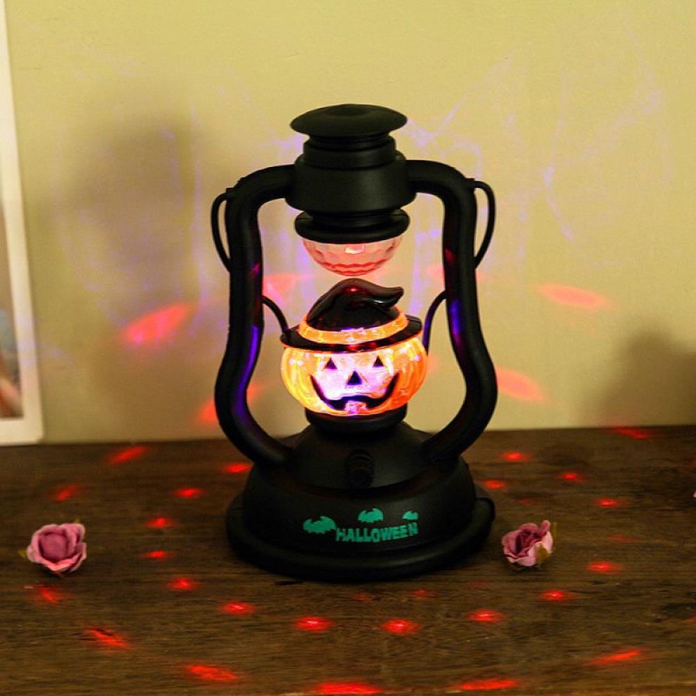 Halloween Flashing Light Pumpkin Decorations Lantern Portable Kerosene Lamp Night pumpkin - Image 2