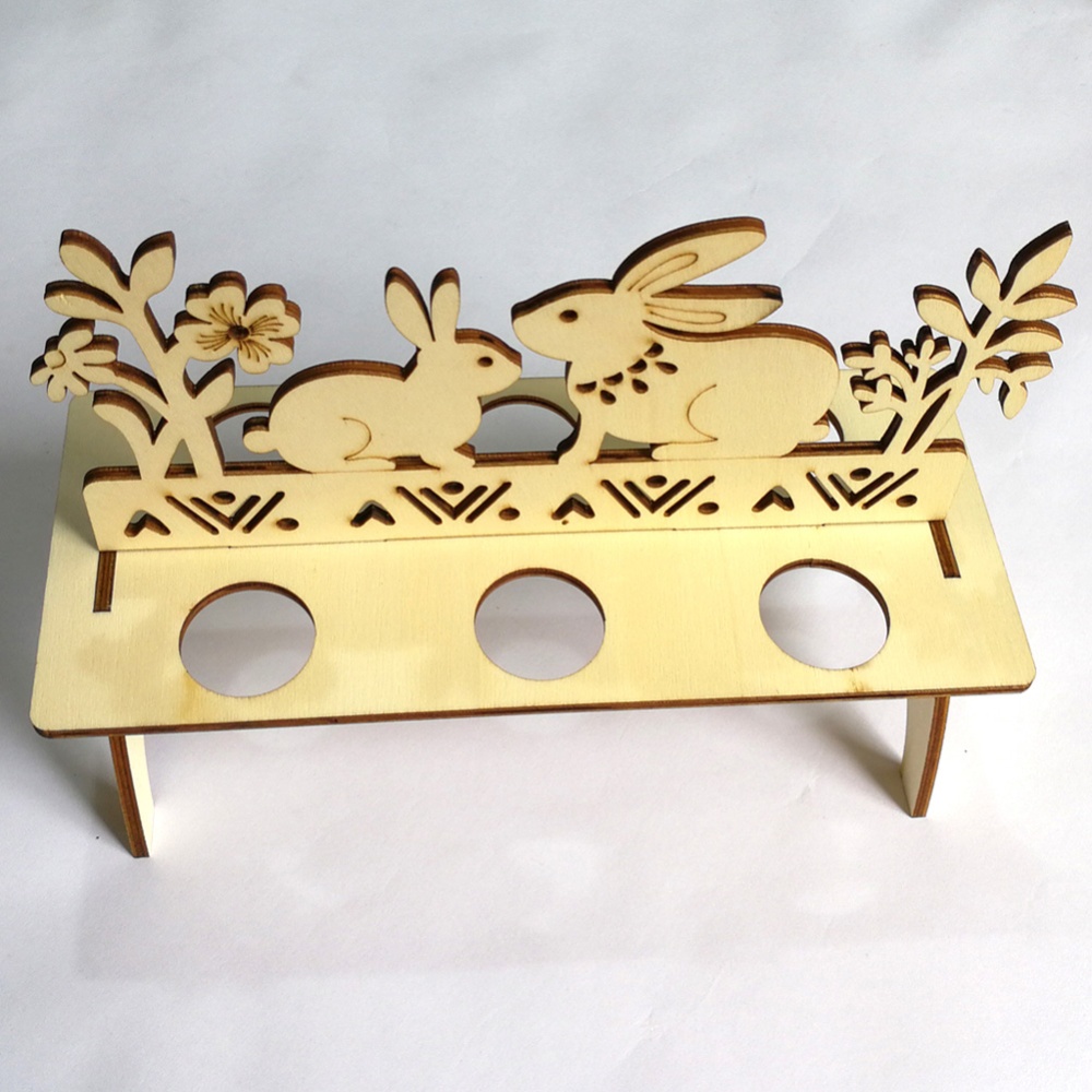 Wooden DIY Easter Egg Rack Ornament Decoration Home Decor Pendant for JM00331
