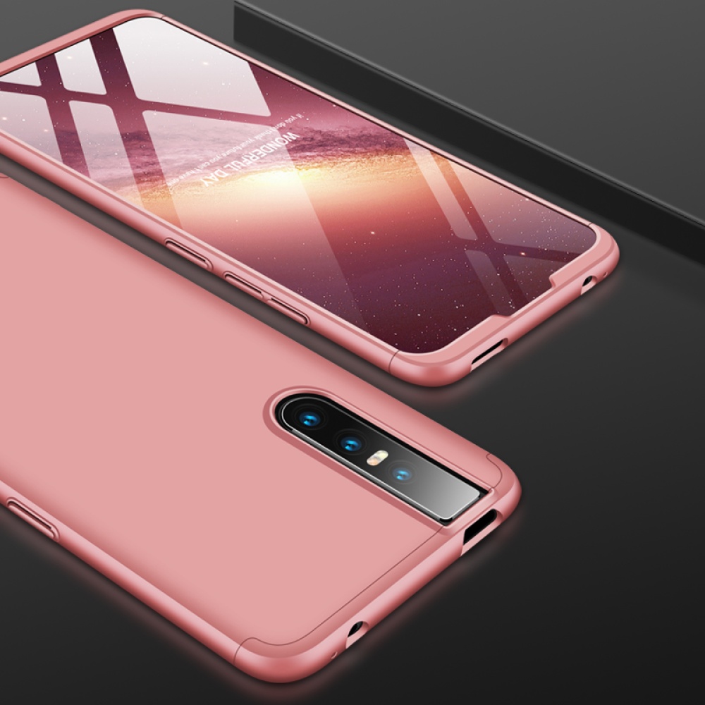 For VIVO V15pro Ultra Slim PC Back Cover Non-slip Shockproof 360 Degree Full Protective Case Rose gold - Image 2