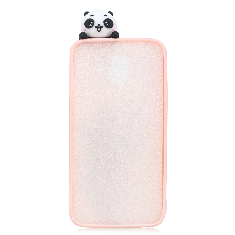 For Samsung J4 2018/J4 Plus Phone Case 3D Cartoon Panda Bamboo Cellphone Back Shell Shockproof Smartphone Cover Pink - Image 2