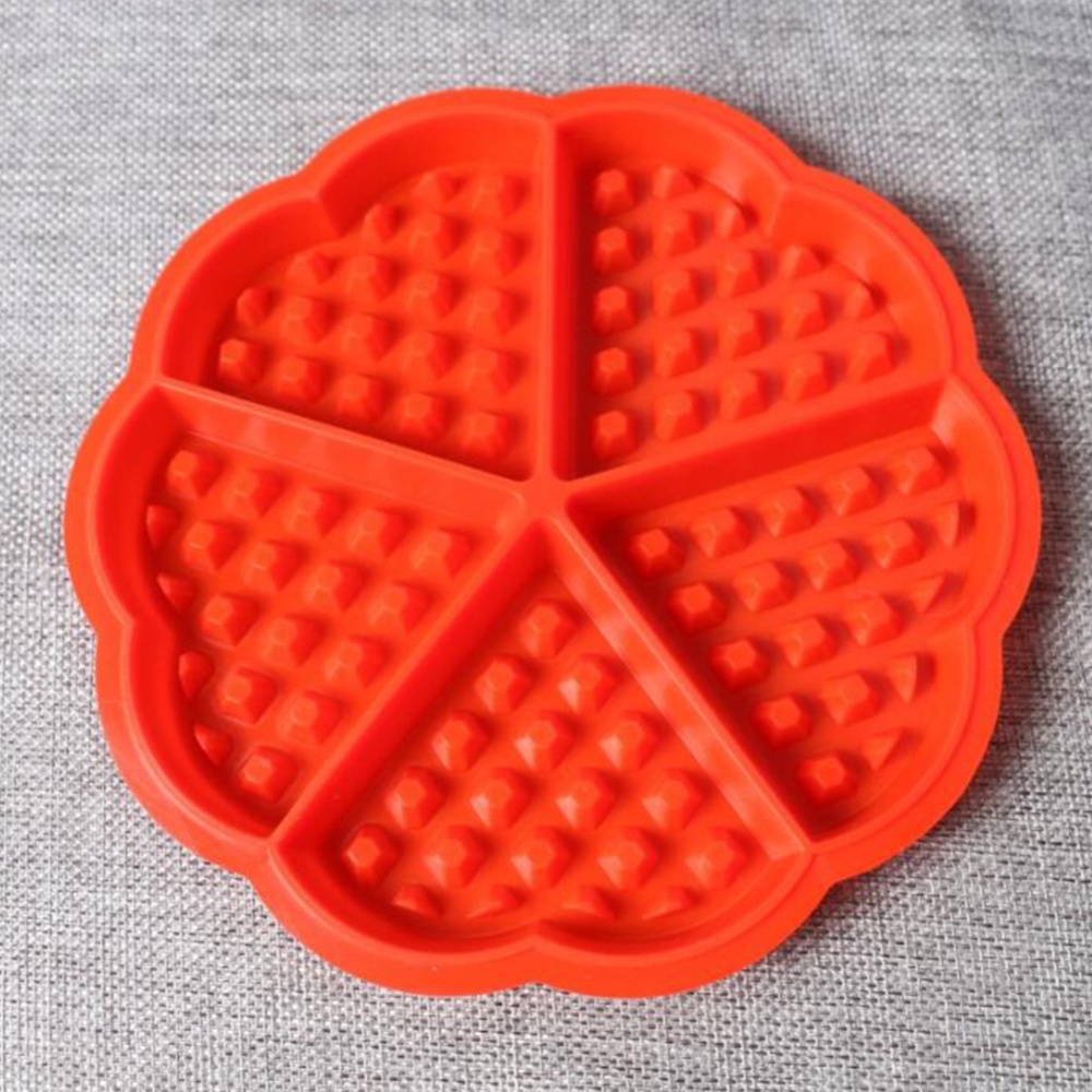 DIY Silicone Mold for Baking Waffle Cookie Cake Muffin Kitchen Tool 5 cavity love section 51068
