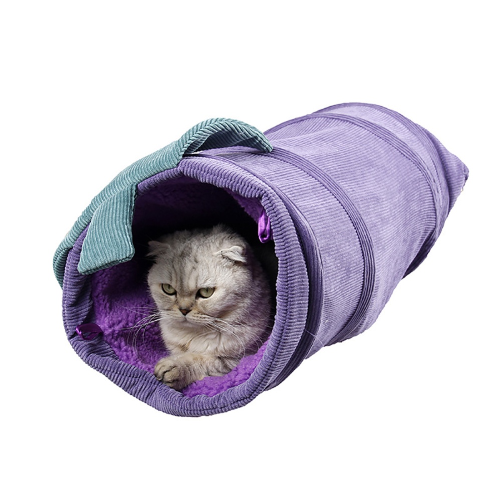 Cute Folding Vegetable Shape Warm Pet Tunnel Dogs Nest Cats Toy