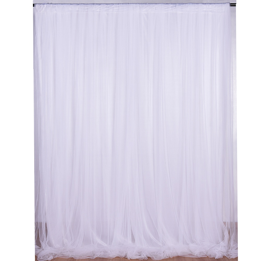 150x215cm Wedding Backdrop Party Curtain Baby Photography Background Birthday Decoration white - Image 2