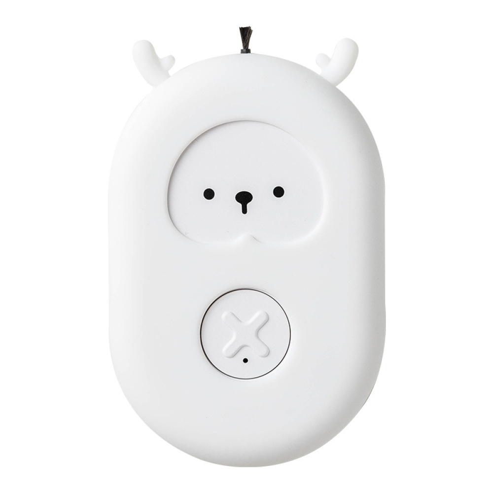 Air Purifier Household USB Charging Negative Ion Portable Necklace for Adults Kids White (cute deer)
