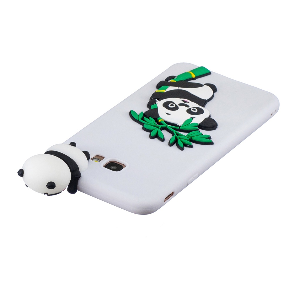 For Samsung J4 2018/J4 Plus Phone Case 3D Cartoon Panda Bamboo Cellphone Back Shell Shockproof Smartphone Cover White - Image 2