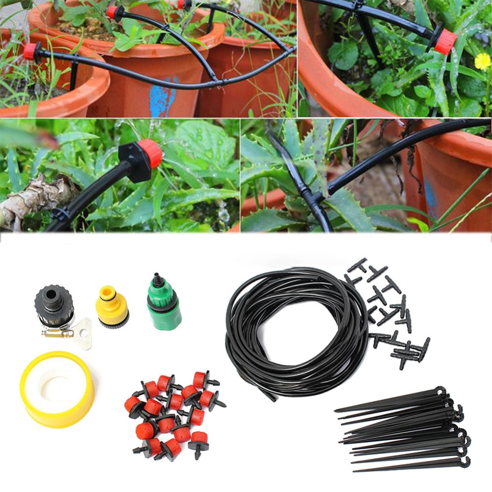 Drip Irrigation Kit System Tubing Hose Automatic Saving Water for Garden Lawn 1 set - Image 3