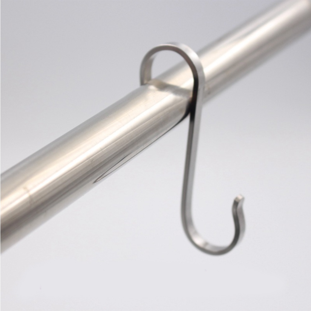 Stainless Steel Heavy Duty Metal S Hanger Hook Rack for Kitchen Pots Pans Storage & Organizer Bathroom Towel Clothes Coat Utility Hooks 19 *