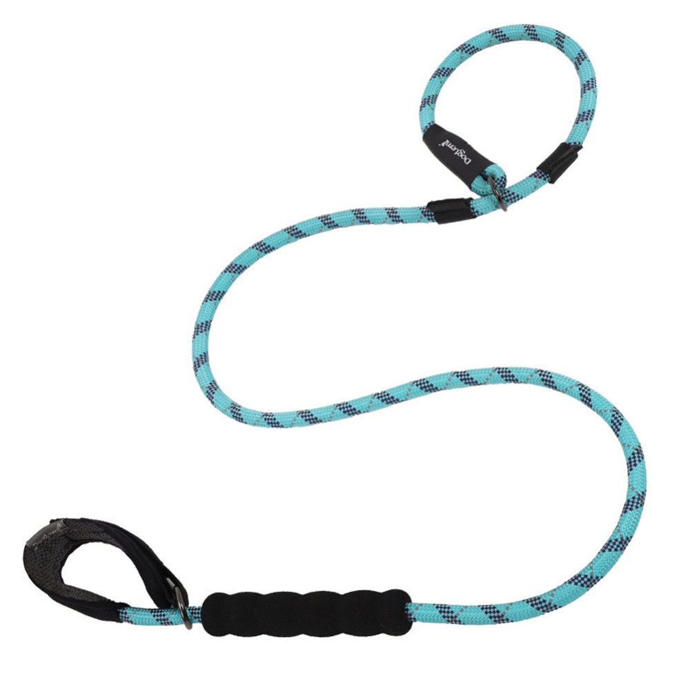 Reflective Nylon Dog Training Traction Rope Walking Pet Round P blue