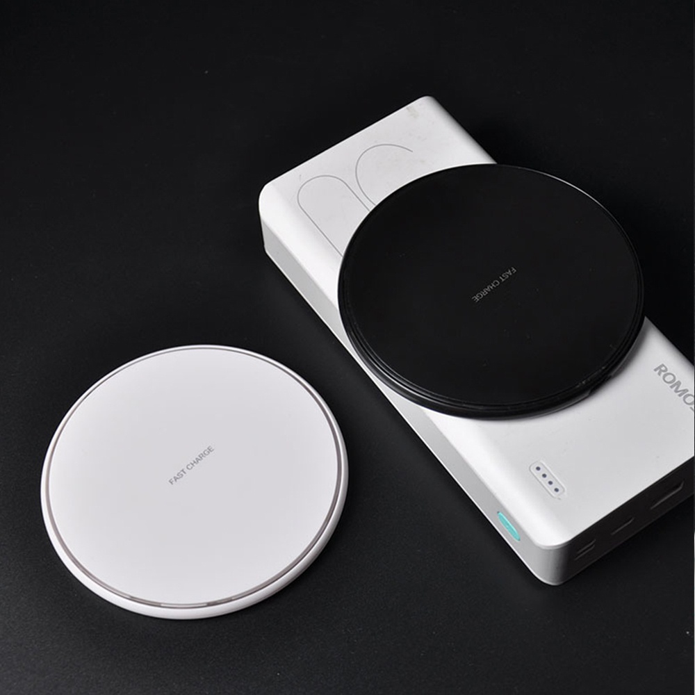 Smart Quick Wireless Charger for iPhone 8/X Samsung Huawei Xiaomi Dedicated Charging Mobile Phone Fast white - Image 2