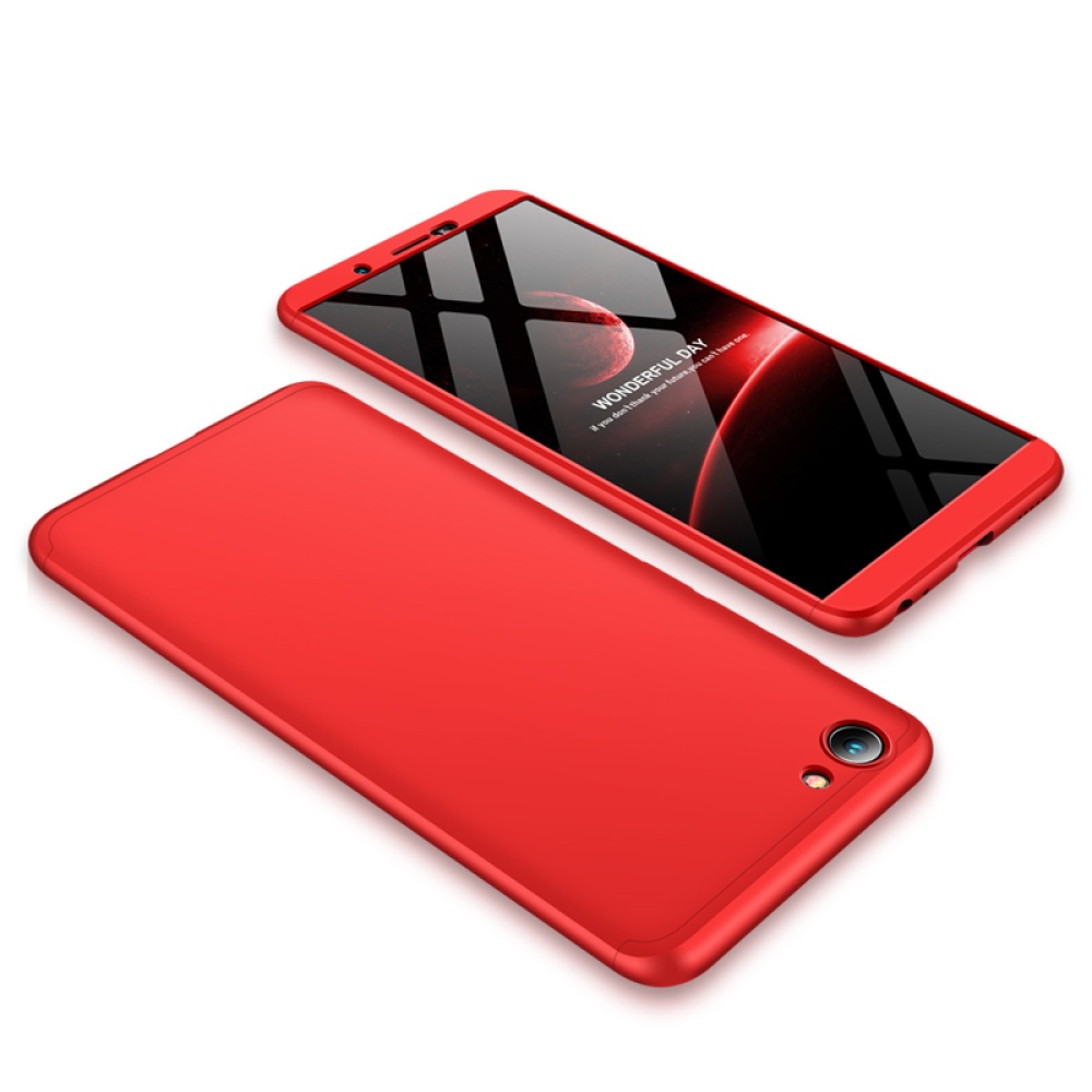 For VIVO Y71 Slim 3 in 1 Hybrid Hard Case Full Body 360 Degree Protection Back Cover red - Image 2