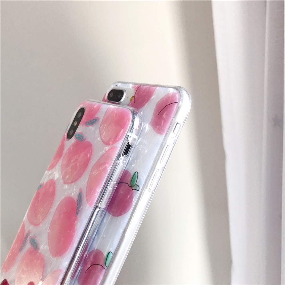 Women's Cute Multiple Peaches Mobile Phone Case Cover TPU Protection Shell large peaches_iPhoneXR - Image 2