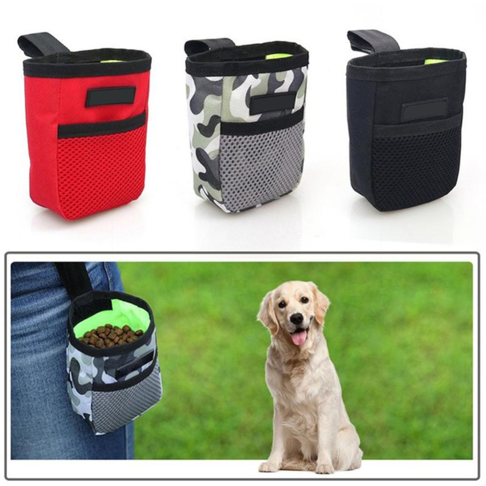 Portable Pet Summer Mini Waist Snack Bag for Outdoor Training red - Image 3